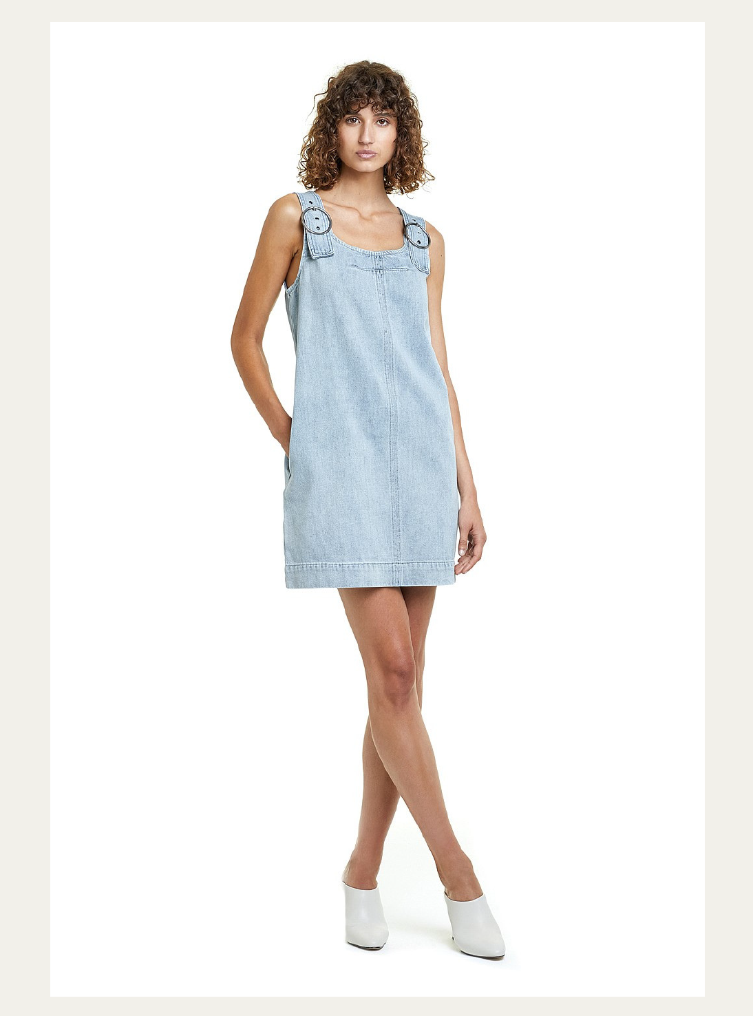 country road denim pinafore