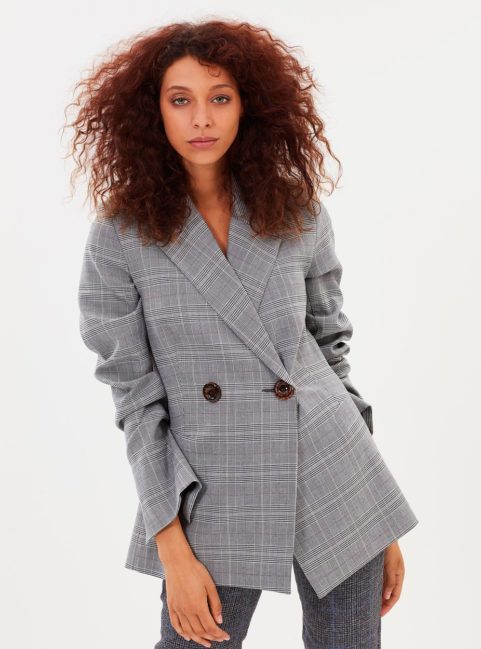 Grey Check Blazer