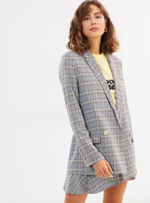 Grey Check Blazer