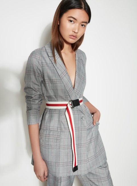 Grey Check Blazer